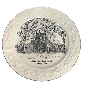 VTG 1950 Homer Laughlin Church Plate College First Church of God Findlay OH 23K